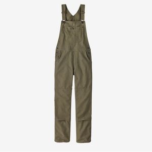 Patagonia Women's All Seasons Hemp Canvas Bib Overalls Fatigue Green Size Medium
